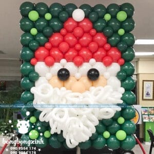 Tường bong bóng hình ông già noel Ne015