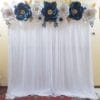 Backdrop sinh nhật vải voan trăng BBX055