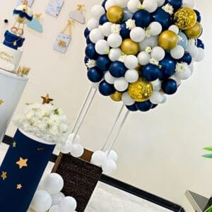 Tiểu cảnh sinh nhật khinh khí cầu BBX308