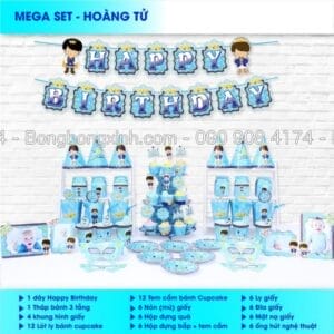 Bộ trang trí sinh nhật Hoàng Tử BBX552