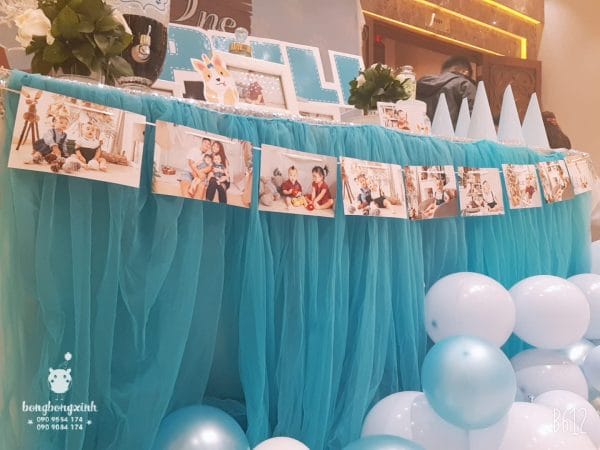 Dây ảnh trang trí bàn quà sinh nhật các bé BBX091