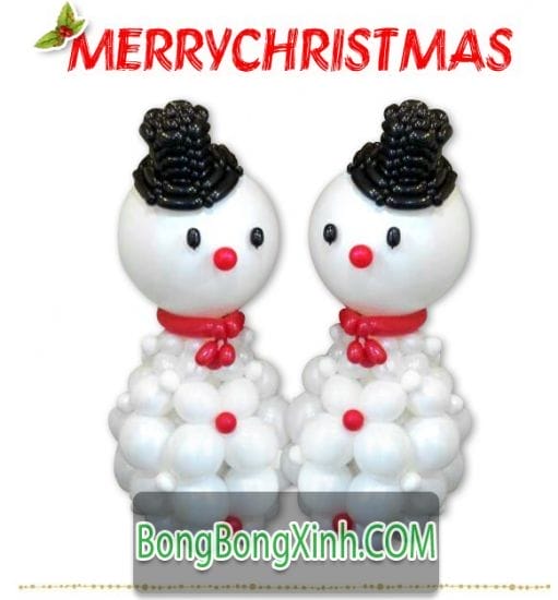 Trụ bong bóng noel 097