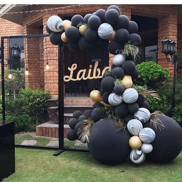 Tiểu cảnh sinh nhật màu đen BBX178 góc nhìn 1