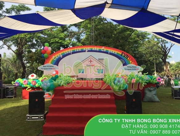 Trang trí bong bóng tại khu du lịch The BCR - 006