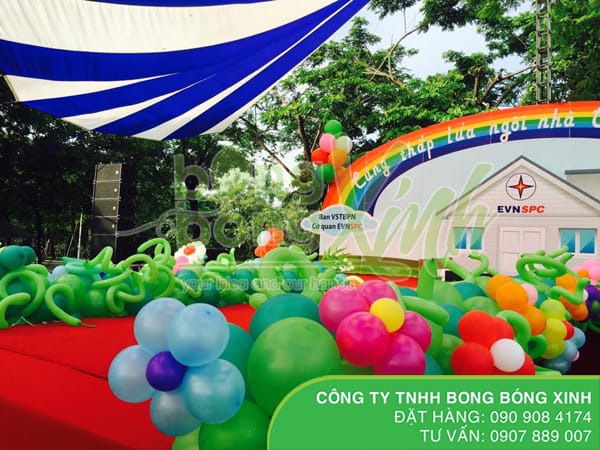 Trang trí bong bóng tại khu du lịch The BCR - 007