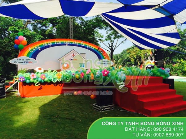 Trang trí bong bóng tại khu du lịch The BCR - 009