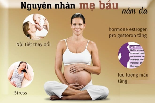 Nguyên nhân gây nám da khi mang thai