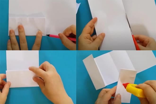 cách làm ví giấy bước 4 gấp giấy