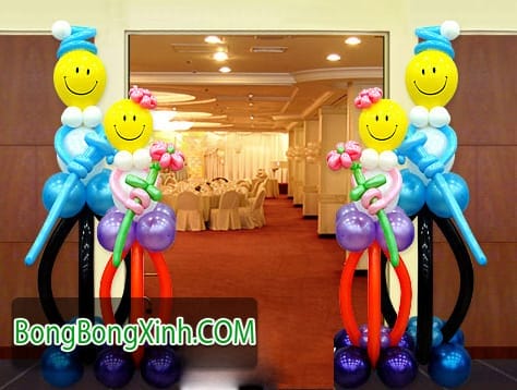 Trụ bong bóng 072 nghệ thuật đẹp