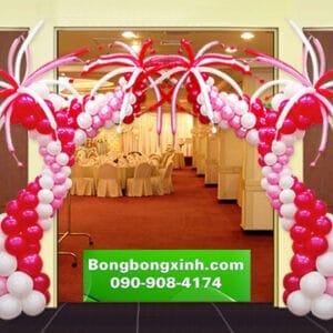 Trang trí trụ bong bóng xinh 090