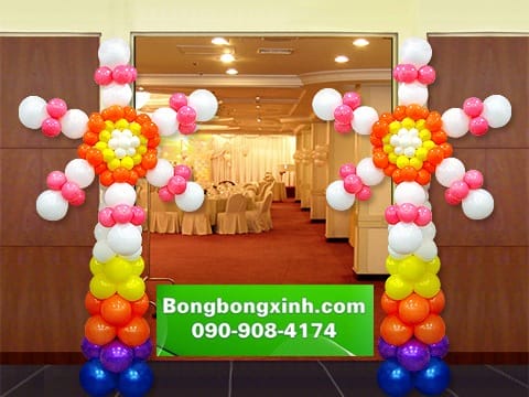 Trang trí trụ bong bóng 093 lung linh Trang trí trụ bong bóng 093 lung linh