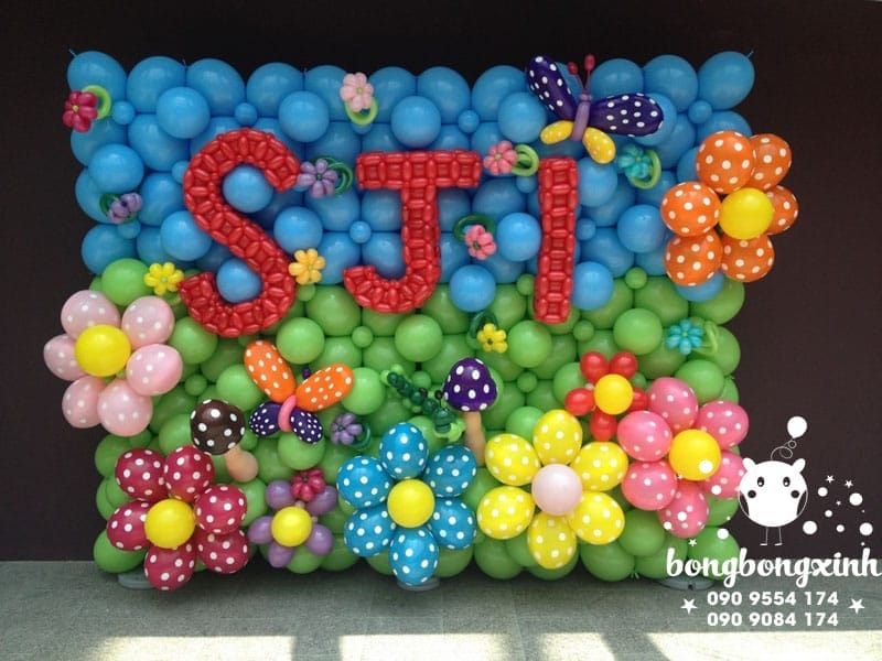 Tường bong bóng trang trí sinh nhật TBB047 Tường bong bóng trang trí sinh nhật TBB047