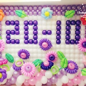 Trang trí sự kiện cho bé với tường bong bóng xinh đẹp TBB048