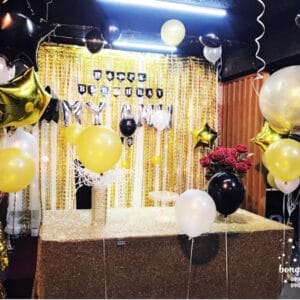 Trang trí bàn quà sinh nhật sang trọng BQ137