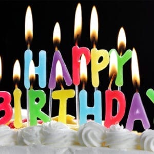 Nến sáp chữ Happy Birthday