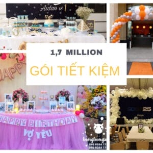 Sinh nhật trọn gói tiết kiệm giá 1tr700