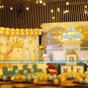 Backdrop trang trí sinh nhật theo chủ đề hoàng tử 023