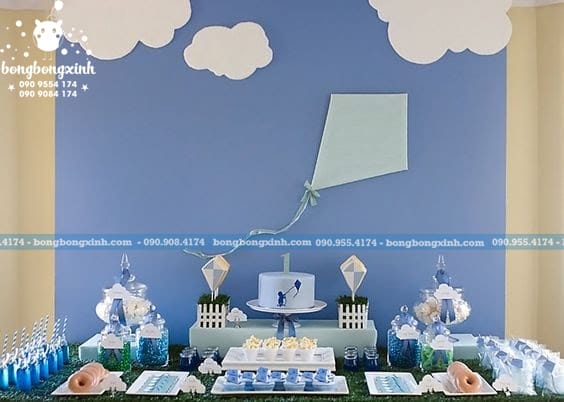 Backdrop sinh nhật bầu trời tuổi thơ BBBN132