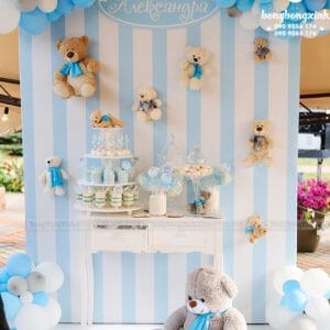 Backdrop sinh nhật Teddy BBBN136