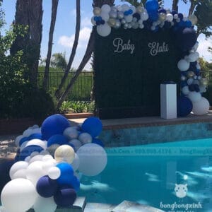 Backdrop sinh nhật tiệc bể bơi BBBN146