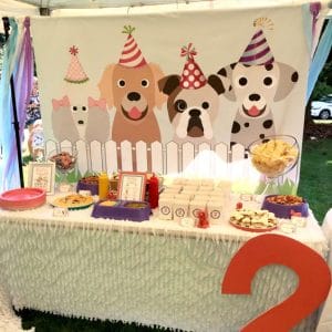 Backdrop sinh nhật tuổi chó cho các bé BBX021