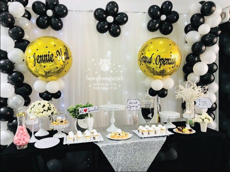 Backdrop khai trương tiệm Nail BBX028 Backdrop khai trương tiệm Nail BBX028