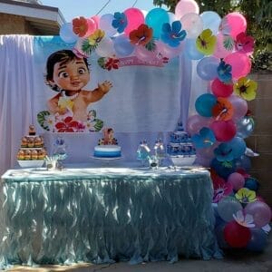 Trang trí sinh nhật trọn gói Baby Moana BBX094