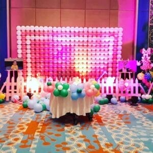 Trang trí sinh nhật trọn gói tại nhà bằng bong bóng BBX122