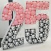 Chữ 3D trang trí sinh nhật với 2 màu hồng và xám sang trọng BBX144
