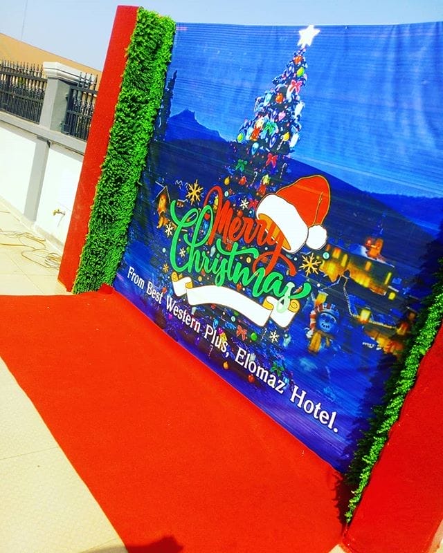 Backdrop giáng sinh cùng thảm đỏ BBX202 Backdrop giáng sinh cùng thảm đỏ BBX202