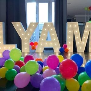 Bộ chữ 3D trang trí sinh nhật cho các bé BBX210