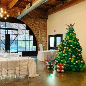 Bộ tiểu cảnh cây thông bong bóng trang trí giáng sinh BBX252