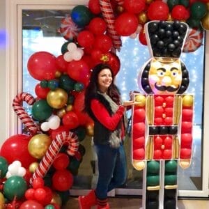 Tiểu cảnh bong bóng trang trí giáng sinh BBX263