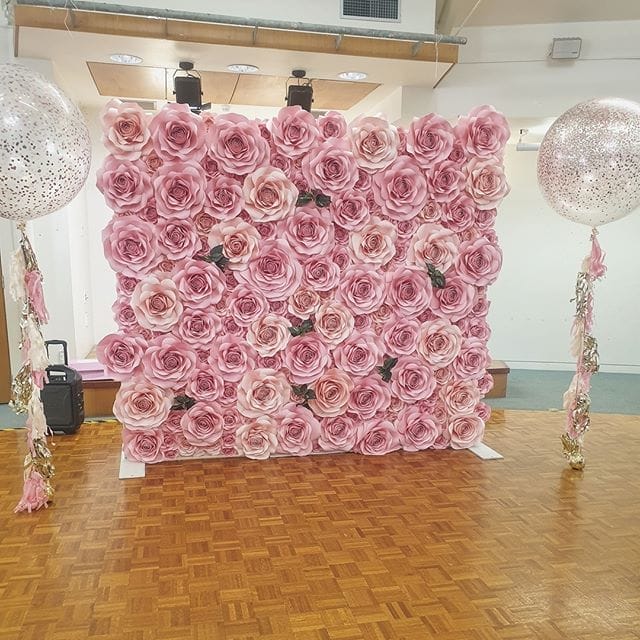 Backdrop hoa giấy trang trí tiệc cưới BBX266 Backdrop hoa giấy trang trí tiệc cưới BBX266