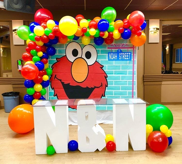 Trang trí backdrop sinh nhật cho bé đầy màu sắc BBX279 Trang trí backdrop sinh nhật cho bé đầy màu sắc BBX279