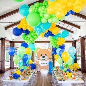 Trang trí sinh nhật trọn gói đủ màu sắc BBX296