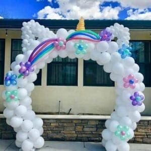 Cổng chào bong bóng chủ đề kỳ lân BBX329