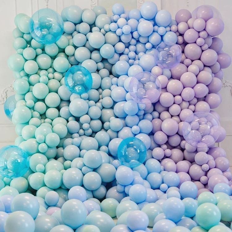 Tường bong bóng trang trí party xanh dương, tím BBX338 Tường bong bóng trang trí party xanh dương, tím BBX338
