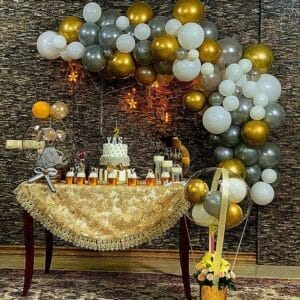 Trang trí bàn quà sinh nhật sang trọng BBX364