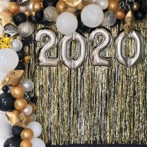 Backdrop sân khấu sự kiện vàng đồng đón chào năm mới 2020 BBX366