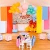 Trang trí sân khấu sinh nhật màu pastel BBX377 Trang trí sân khấu sinh nhật màu pastel BBX377