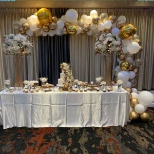 Trang trí bàn gallery sinh nhật tại nhà BBX378