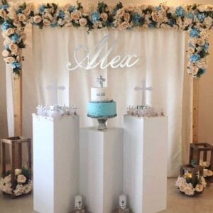 Bộ sản phẩm trang trí tiểu cảnh tiệc cưới đơn giản tại nhà BBX242