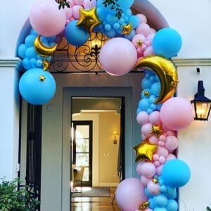 Cổng bong bóng sinh nhật đêm trăng BBX444
