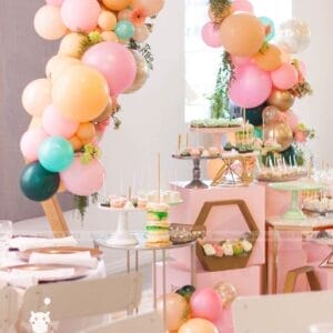 Bàn quà sinh nhật nâu đất BQ223