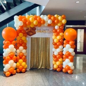 Trang trí văn phòng khai trương tiểu cảnh bong bóng trong nhà BBX118