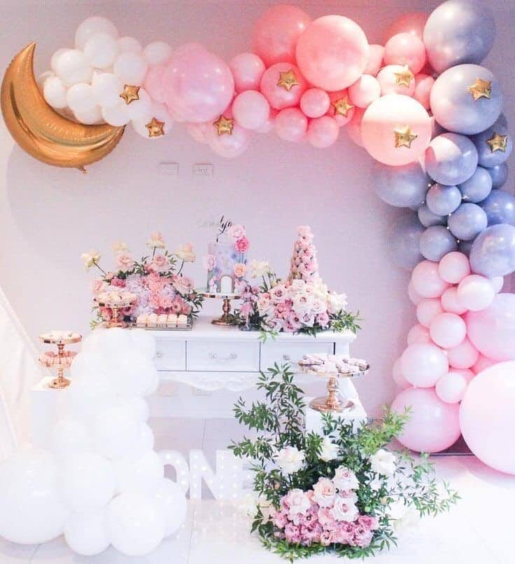 Backdrop sinh nhật kết hợp bàn gallery sang trọng BBX472 Backdrop sinh nhật kết hợp bàn gallery sang trọng BBX472