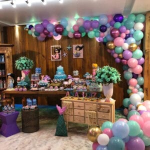 Bàn quà sinh nhật chủ đề nàng tiên cá BBX501