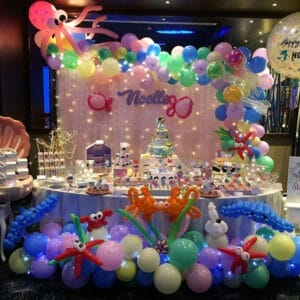 Bàn quà sinh nhật chủ đề đại dương BBX514