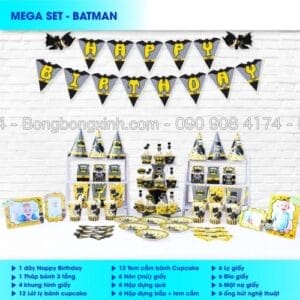 Sét trang trí sinh nhật Batman BBX565